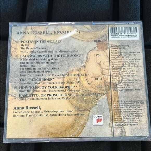 Anna Russell Encore ? Sony Music Distribution 1998 CD sealed - Picture 2 of 2